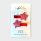 Plaid Stars Hair Clips