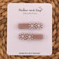 Velvet Snowflakes Clips