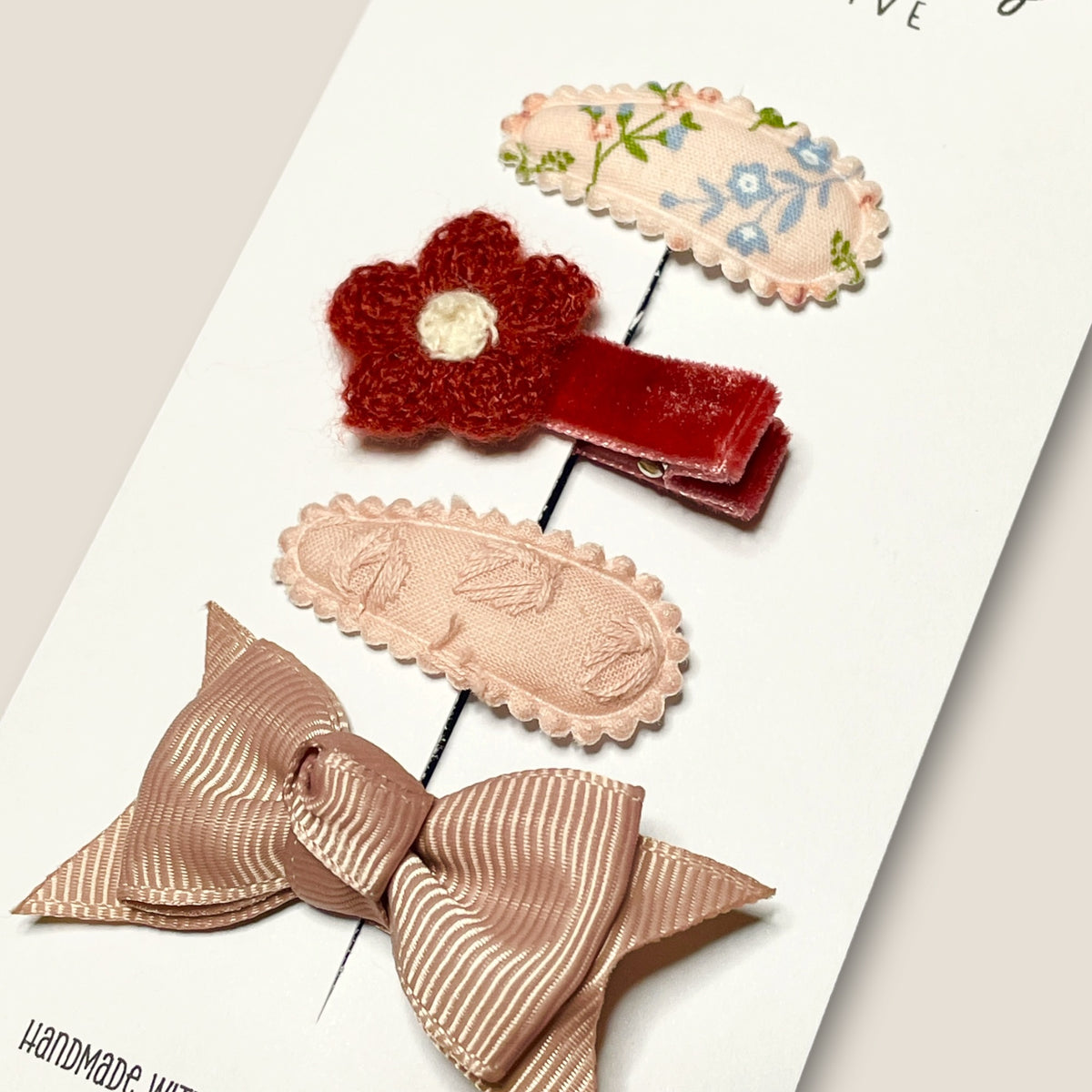 Baby’s First Clips Mini Set | Berry Blossom