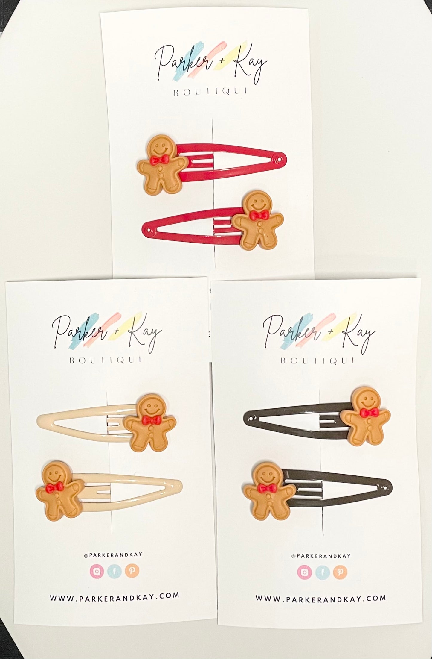 GINGERBREAD FRIENDS Hair Clips