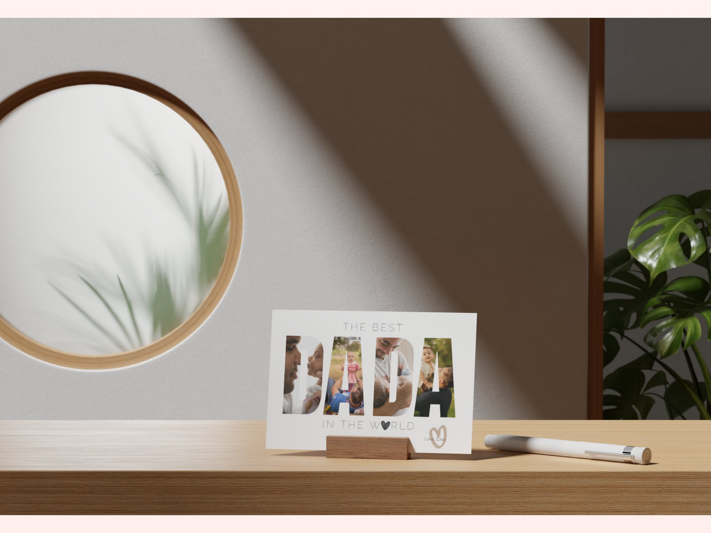 Personalized DADA Photo Greeting Card