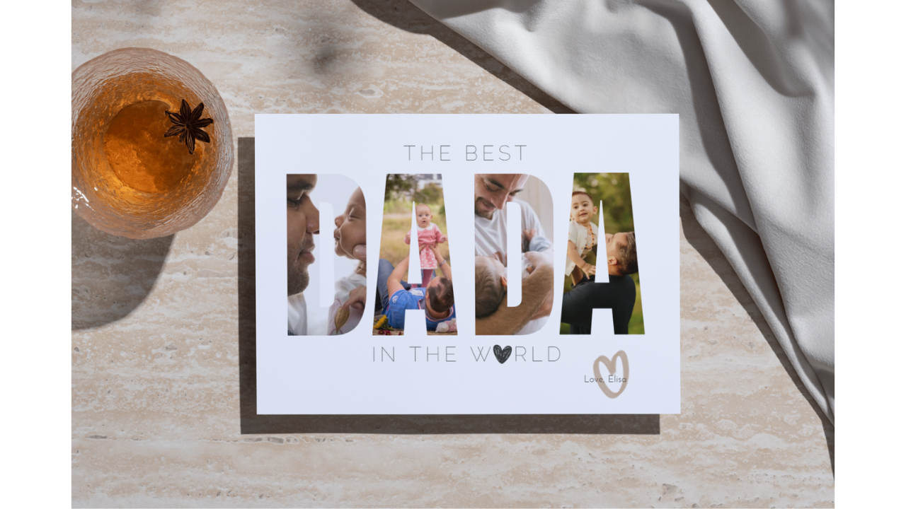 Personalized DADA Photo Greeting Card