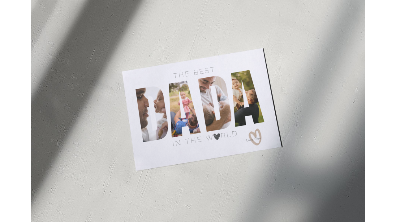 Personalized DADA Photo Greeting Card