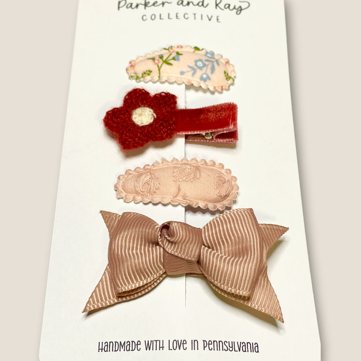 Baby’s First Clips Mini Set | Berry Blossom