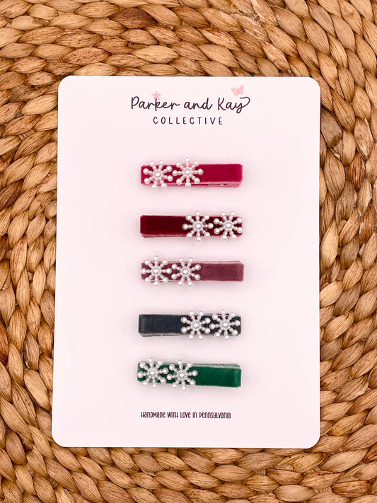 Velvet Variety Set | Winter Jewel Snowflakes
