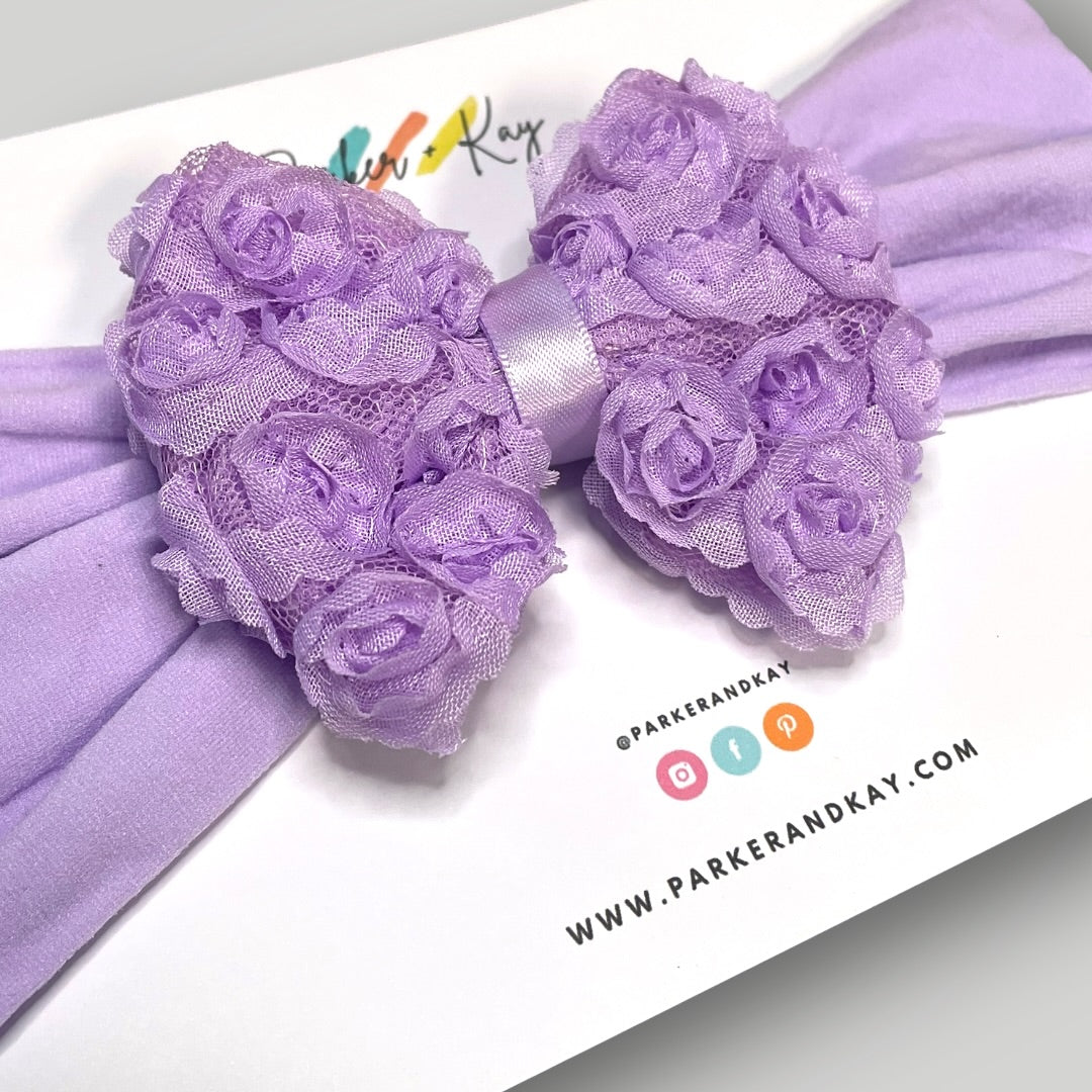 Shabby Rose Headband