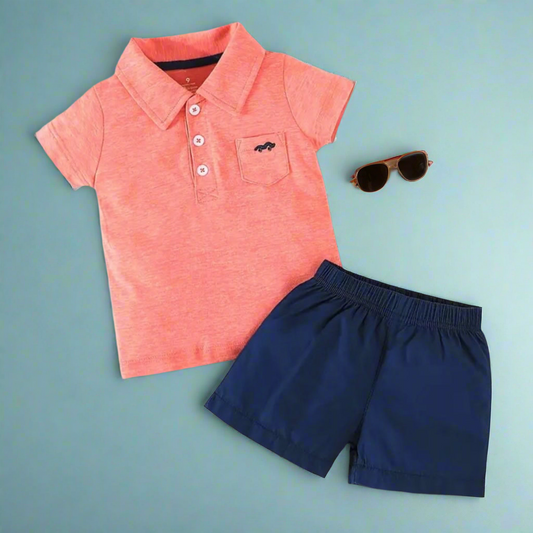 Boy’s Pocket Shirt + Shorts Set