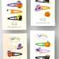 3-Piece Spooky Halloween Hair Clips Variety Set