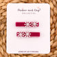 Velvet Snowflakes Clips