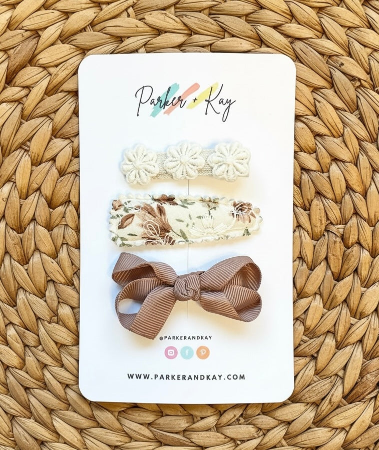 Hair Clips Set | Evelyn (Small Batch)