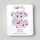 Strawberry Heart Hair Clips
