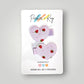 Strawberry Heart Hair Clips
