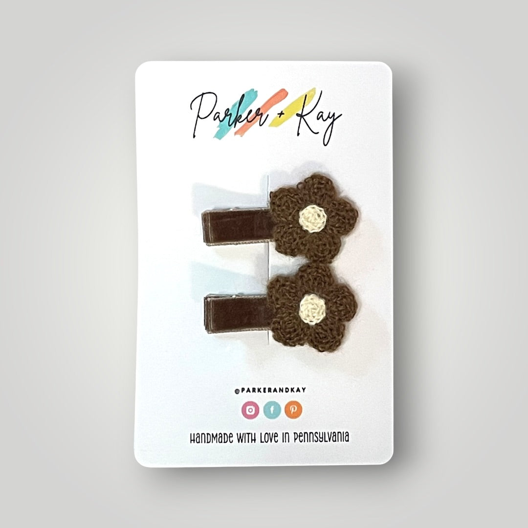 Petite Cashmere Bloom Clips