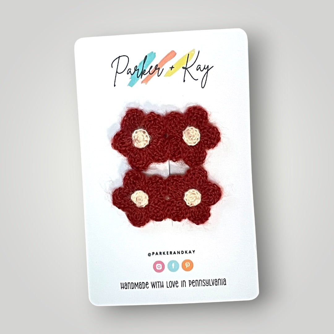 Petite Cashmere Bloom Clips