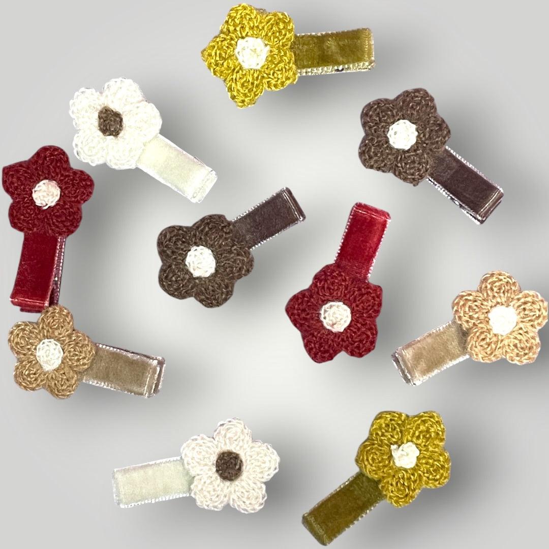 Petite Cashmere Bloom Clips