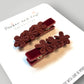 Velvet Posy Clips