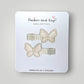 Sparkling Butterfly Clips