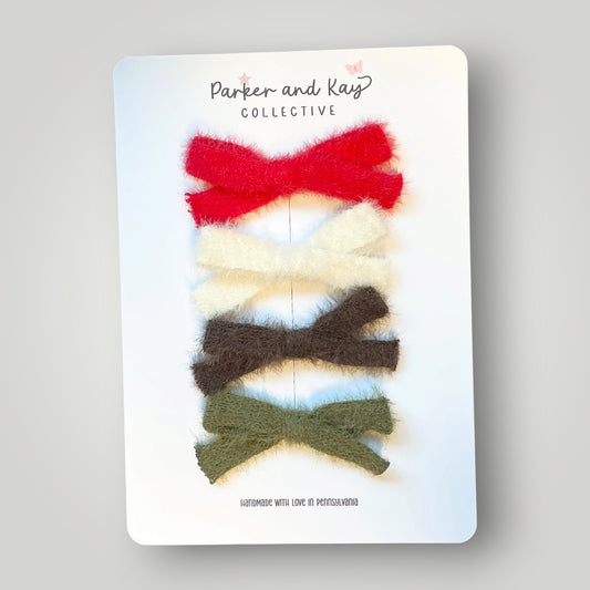 Petite Fuzzy Bows Set | Merry Meadow