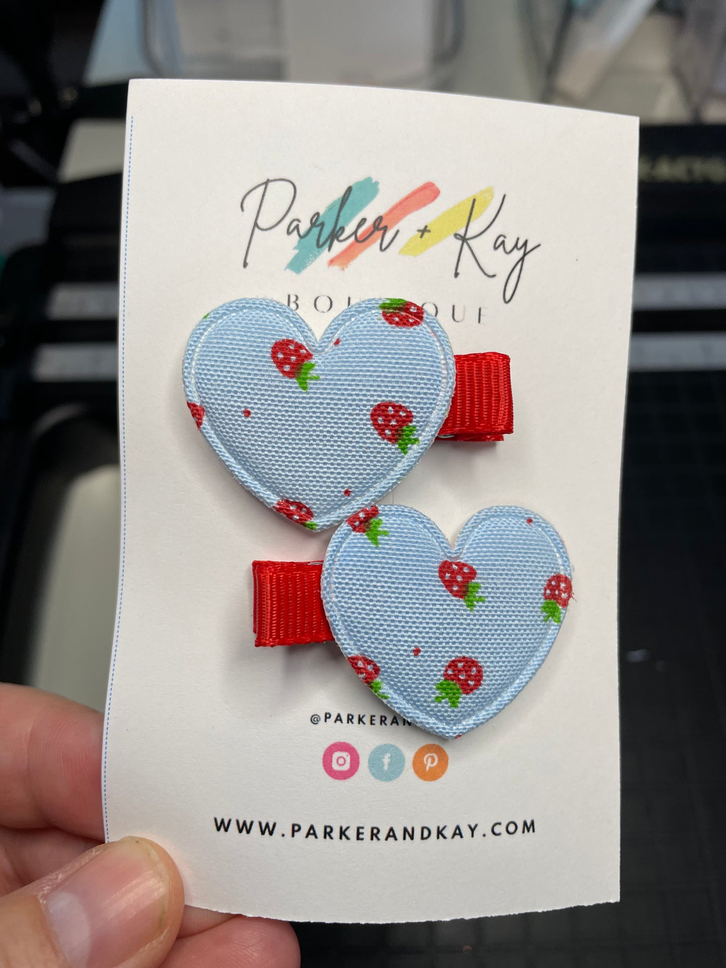 STRAWBERRY LOVE Hair Clips