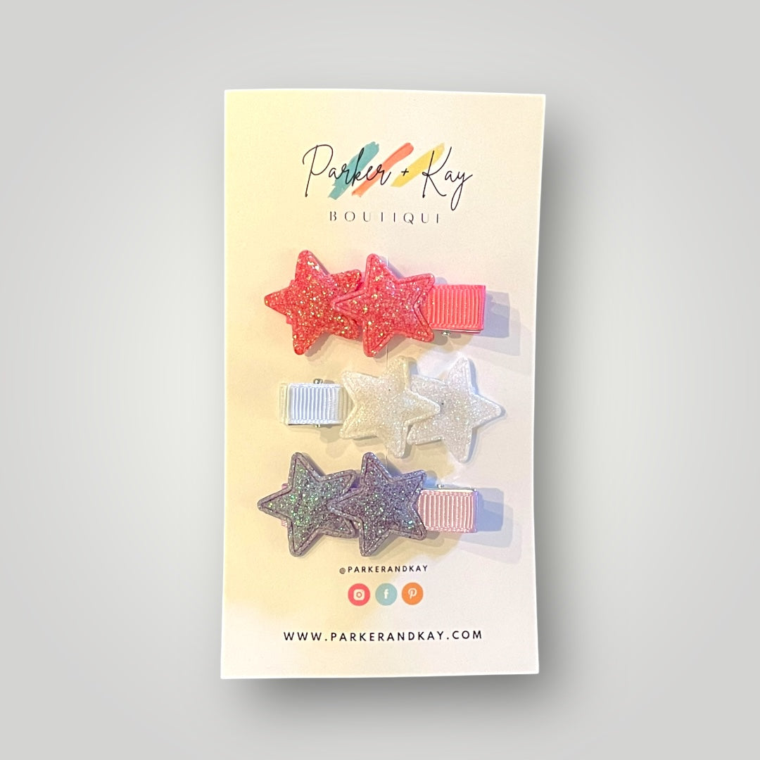 SAMMY Sugar-Coated Stars Hair Clips