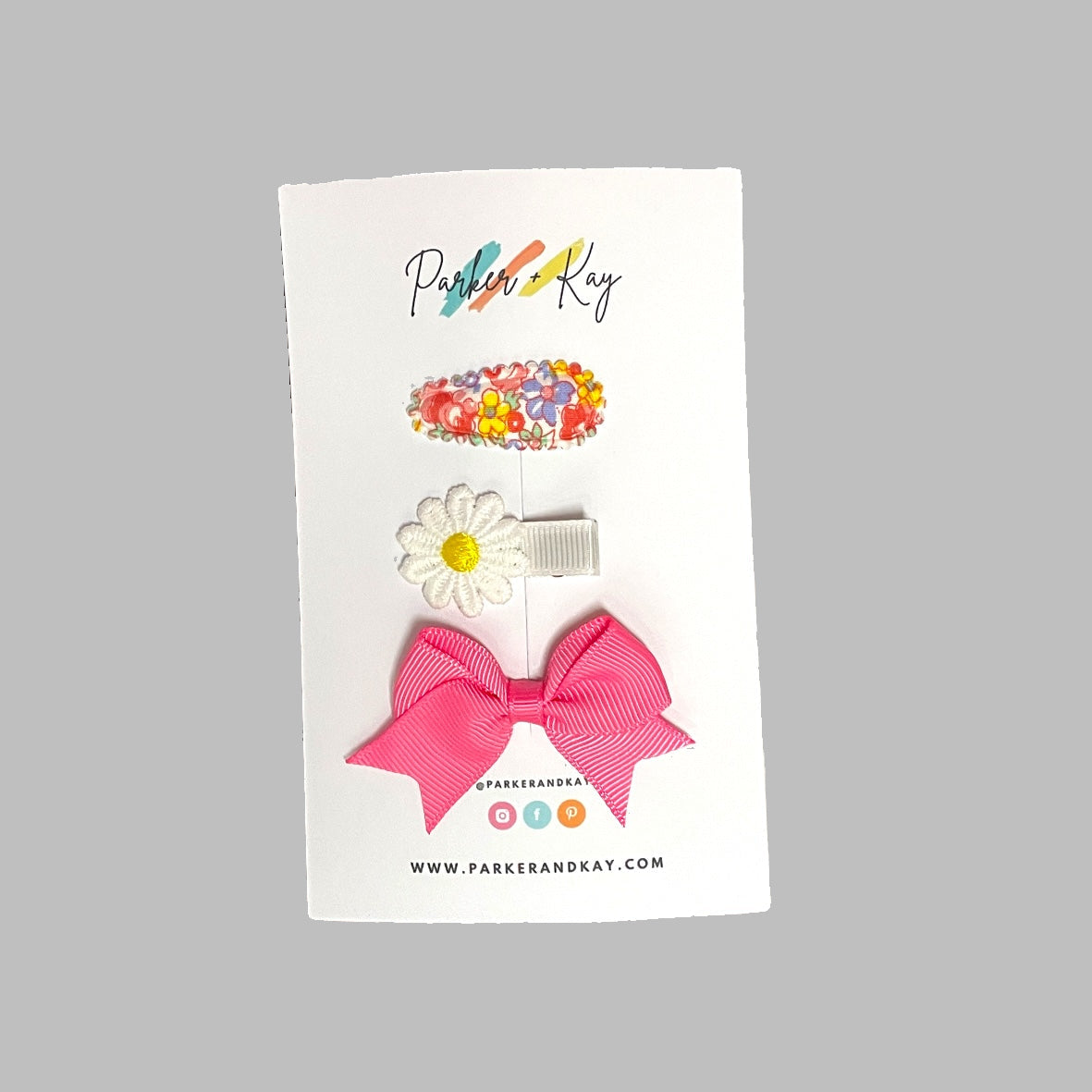 Baby 3-Piece Hair Clips Variety Set
