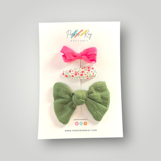 Knot Bow and Clips Set