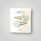Gold Hearts Hair Clips