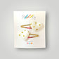 Gold Hearts Hair Clips