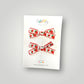 Strawberry Pigtail Bows