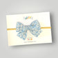 Embossed Floral Hair Bow, 8 Colors