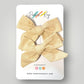 Classic Linen Pigtail Bows