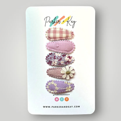 Petite Fabric Snap Clips Variety Set