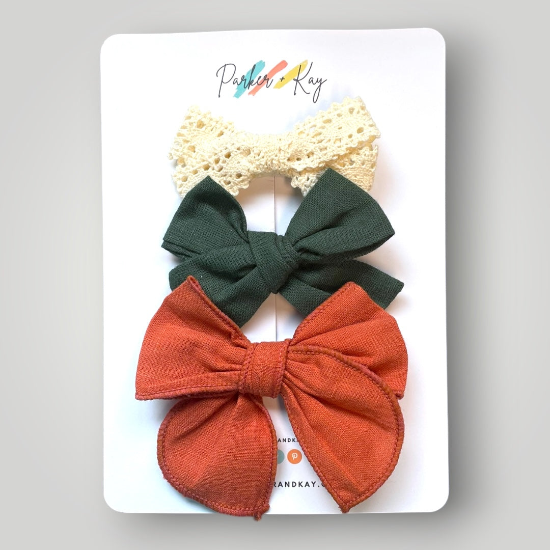 Hair Bow Trio