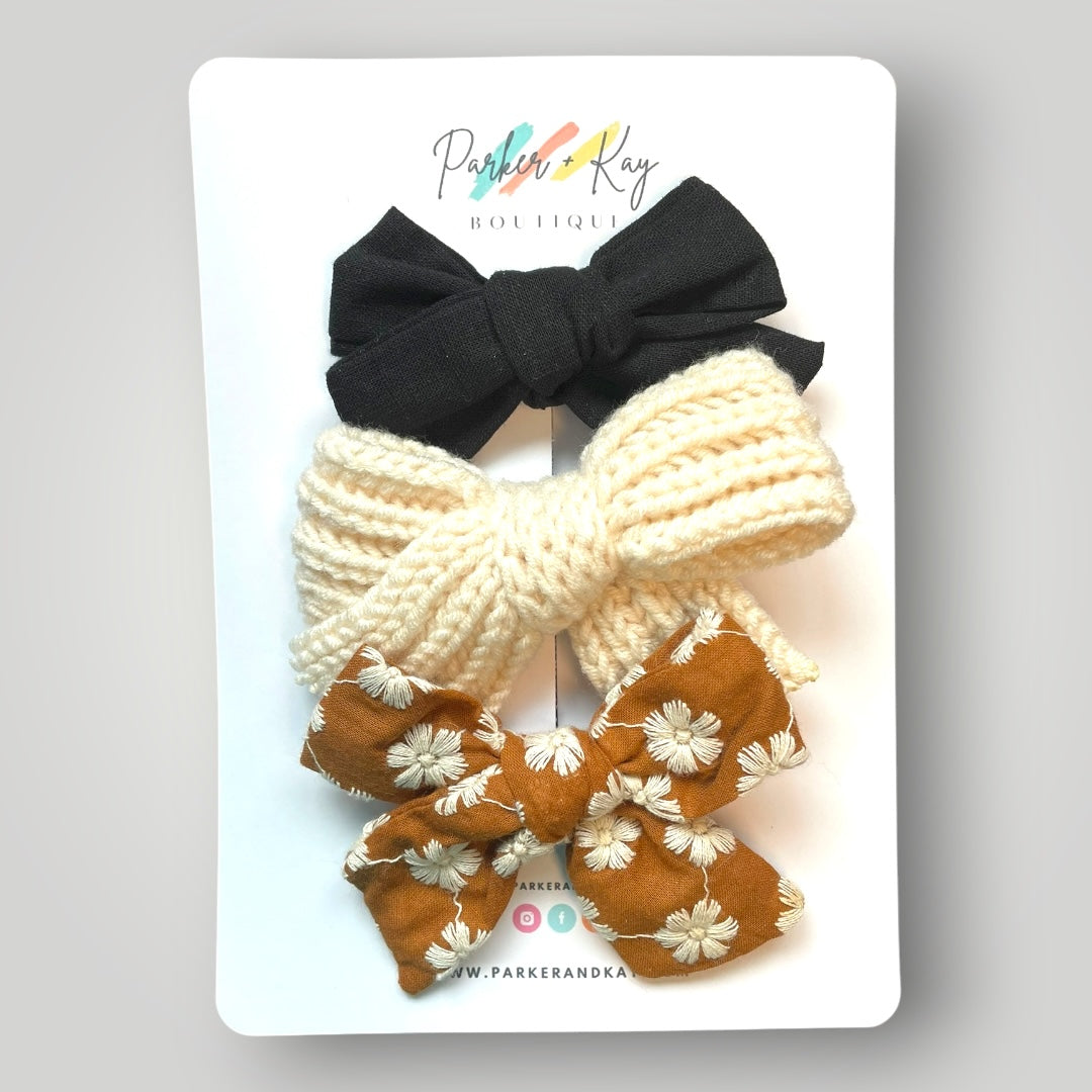 Hair Bow Trio