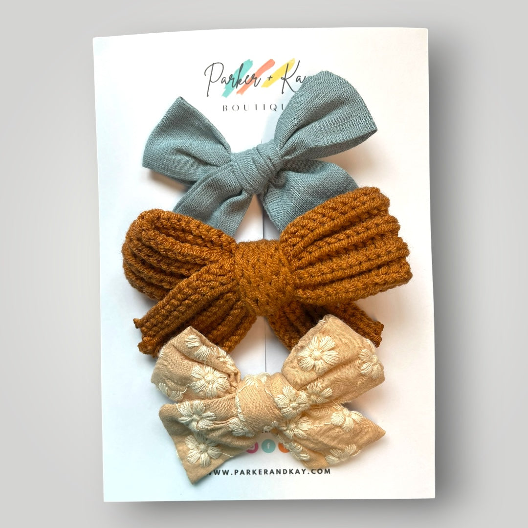 Hair Bow Trio