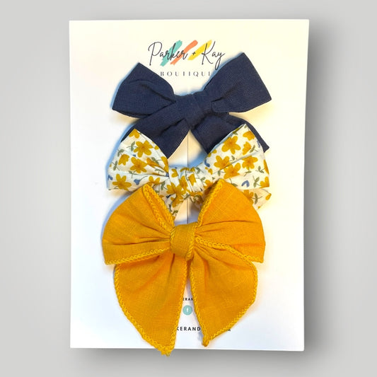 Hair Bow Trio