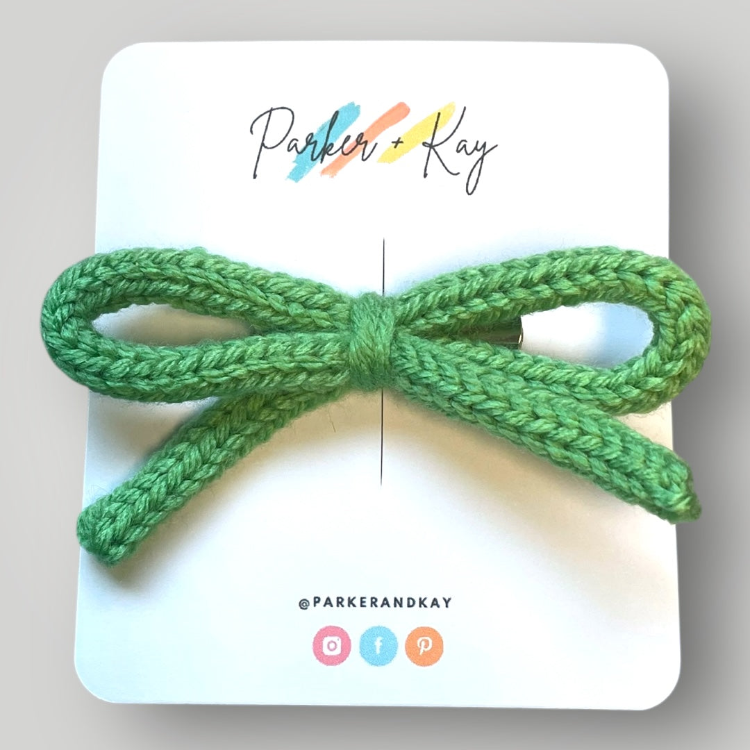 Hand Knit Bows