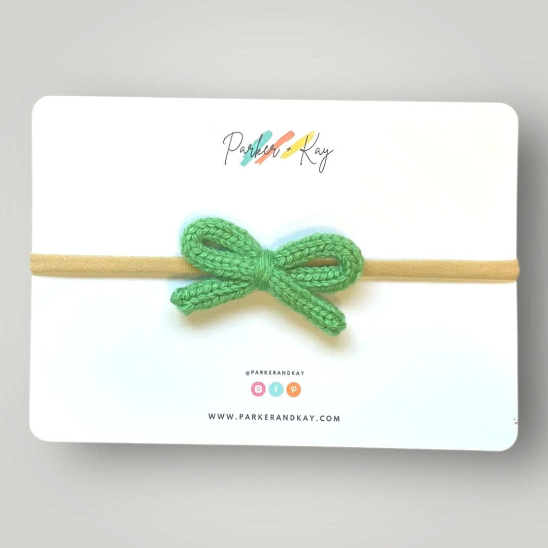 Hand Knit Bows