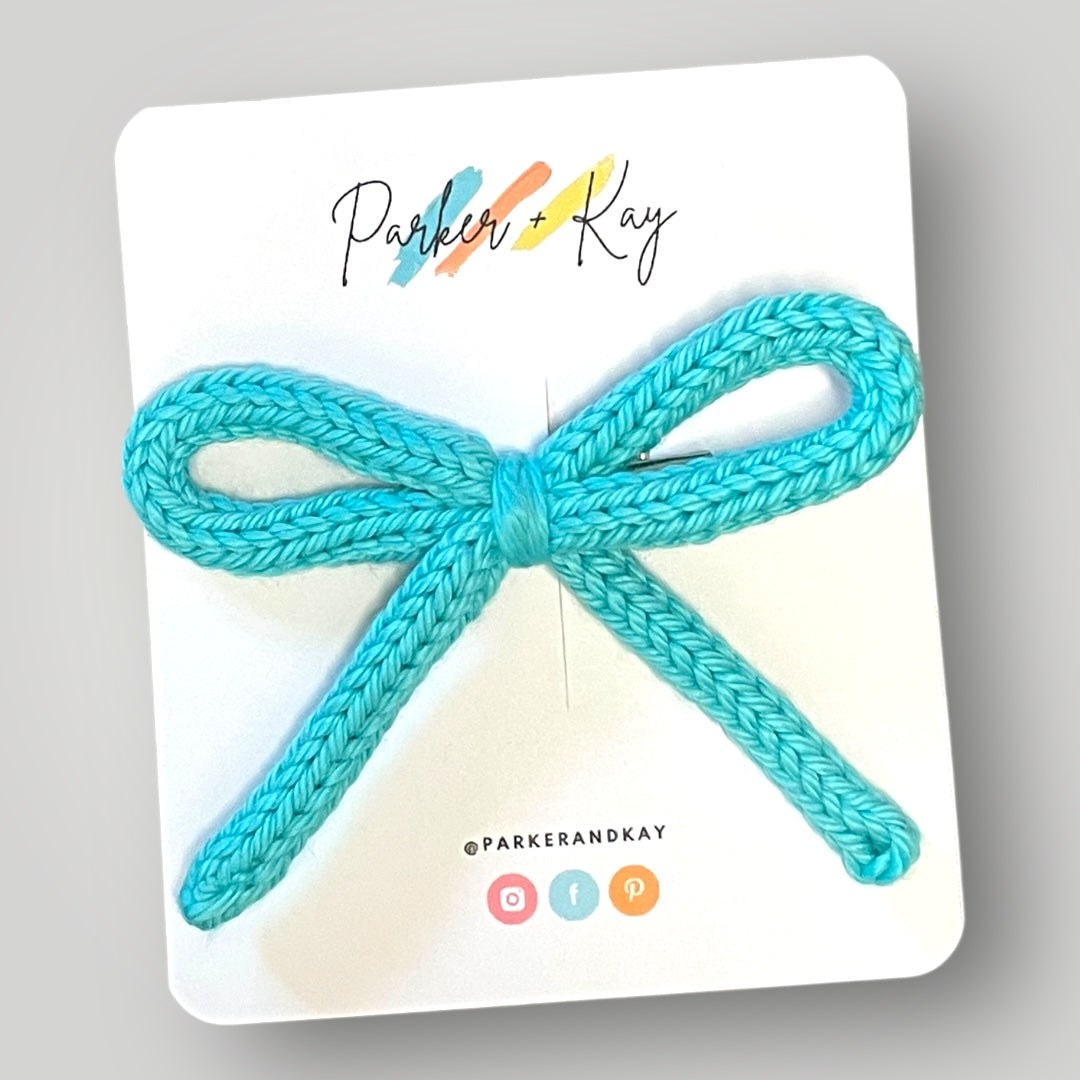 Hand Knit Bows