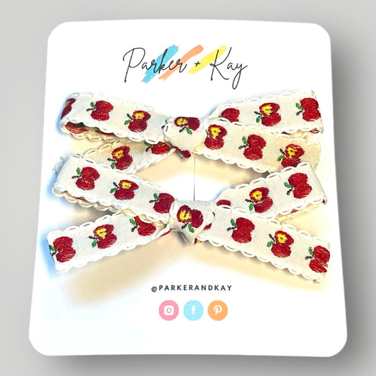 Apple Pigtail Bows