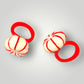 Felt Peppermint Hair Ties