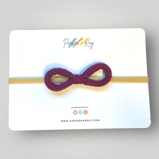 Infinity Knit Bow Headband