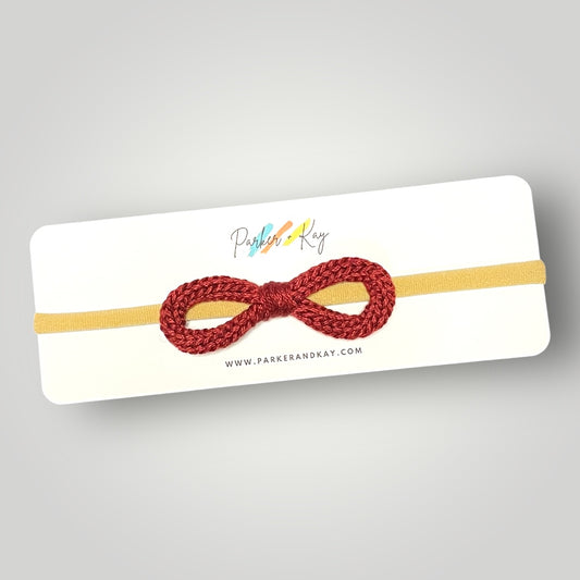 Infinity Knit Bow Headband