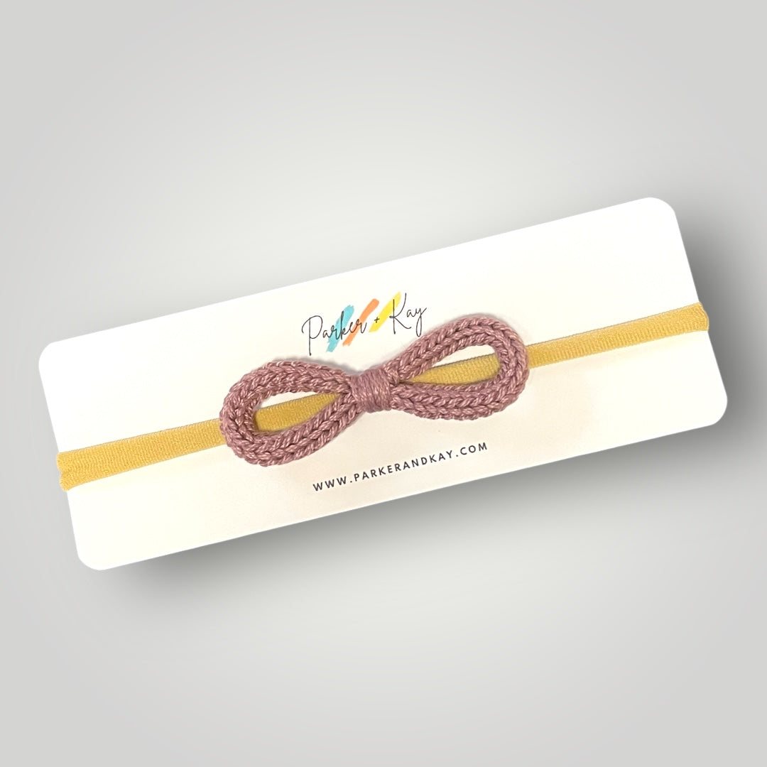 Infinity Knit Bow Headband