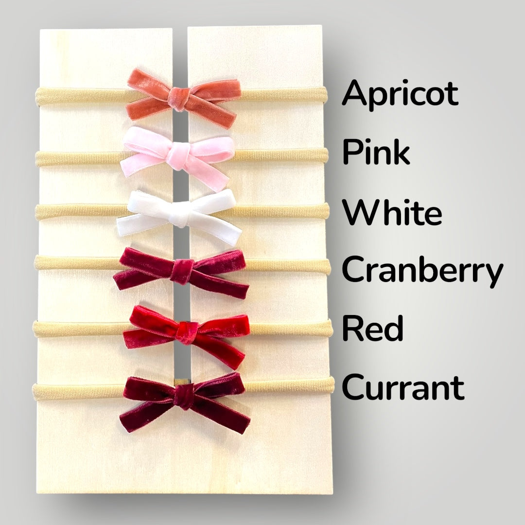 Velvet Bow Headband