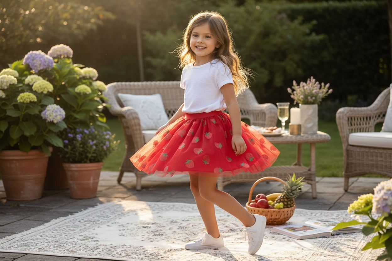 Strawberries Tutu Skirt