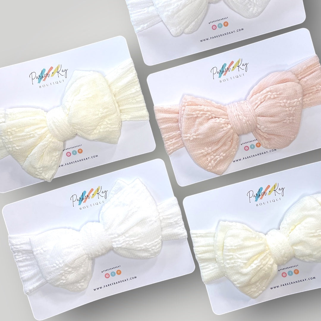 Textured Nylon Wrap Headband