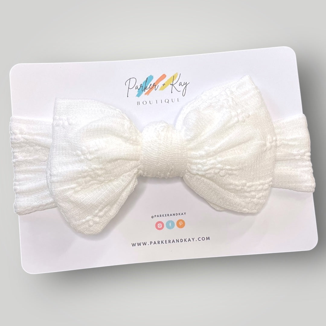 Textured Nylon Wrap Headband