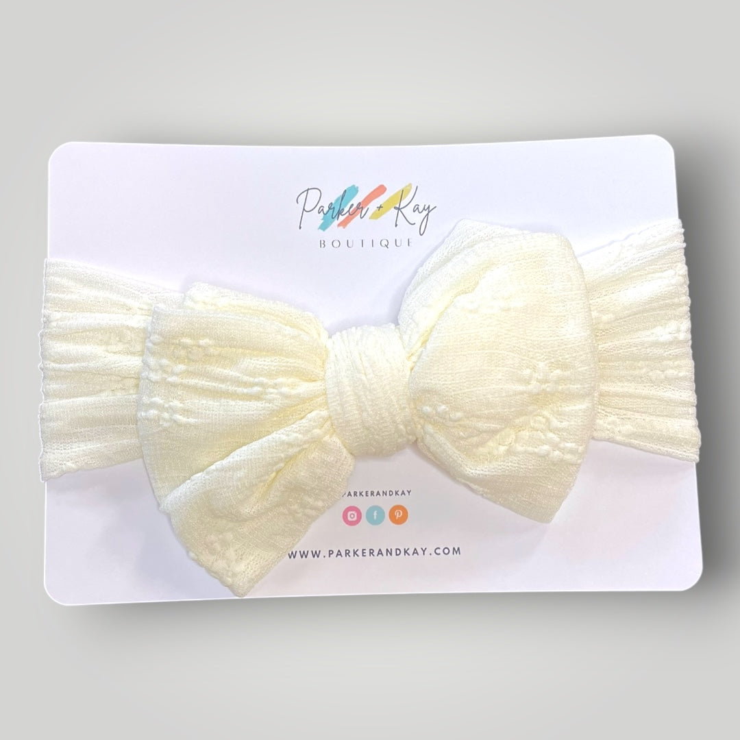 Textured Nylon Wrap Headband