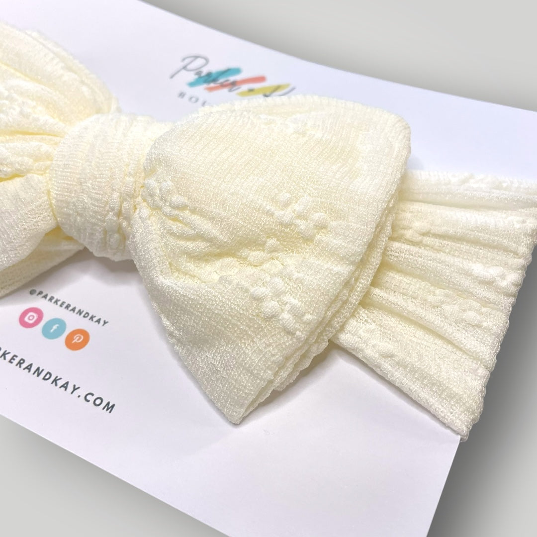 Textured Nylon Wrap Headband